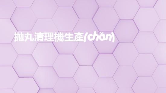 拋丸清理機生產(chǎn)廠清淤工程的深度刨析與技術(shù)創(chuàng)新探索，揭示施工技術(shù)的最終奧秘！